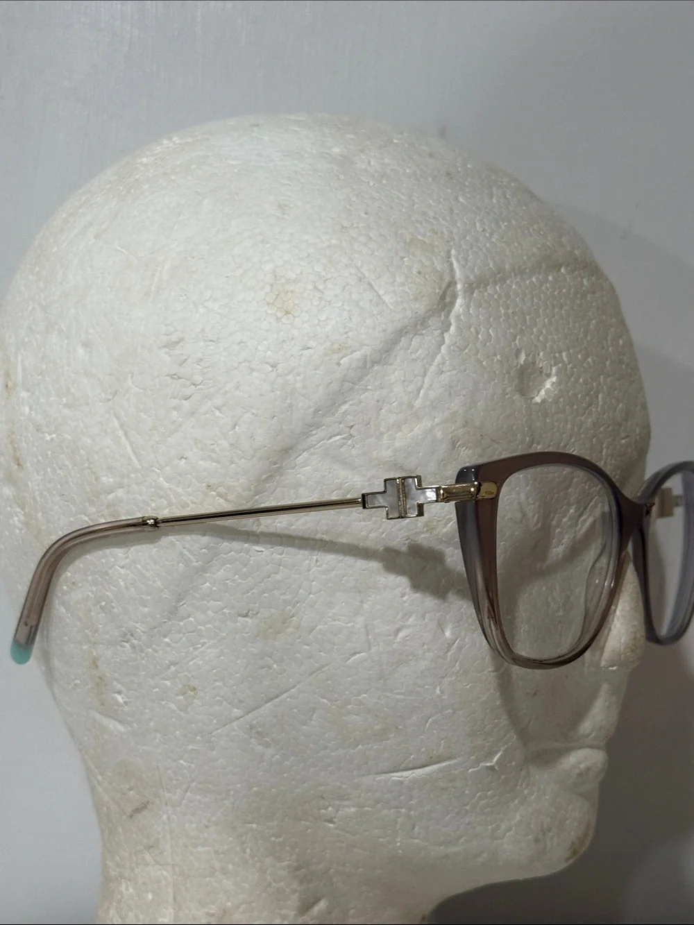 Tiffany & Co TF 2216 -8335 Satin  Champagne Eyeglass 🤓 Woman gold temples Italy